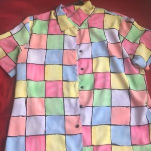 Vintage color button up